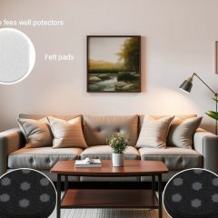 Odbojniki i podkładki filcowe w wynajmowanych wnętrzach – jak skutecznie chronić ściany i minimalizować hałas