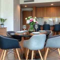 Stół i krzesła do mieszkania pod wynajem: wybór funkcjonalny i estetyczny dla najemców