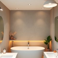 Oświetlenie łazienkowe do mieszkania na wynajem: jak łączyć funkcjonalność, trwałość i oszczędność kosztów