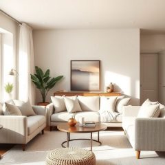 Neutralne kolory do wynajmu: jak stworzyć uniwersalne i funkcjonalne wnętrze przyjazne najemcom