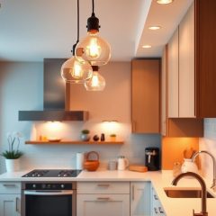 Oświetlenie w kuchni do wynajmu: jak łączyć funkcjonalność z atrakcyjnym designem dla najemców